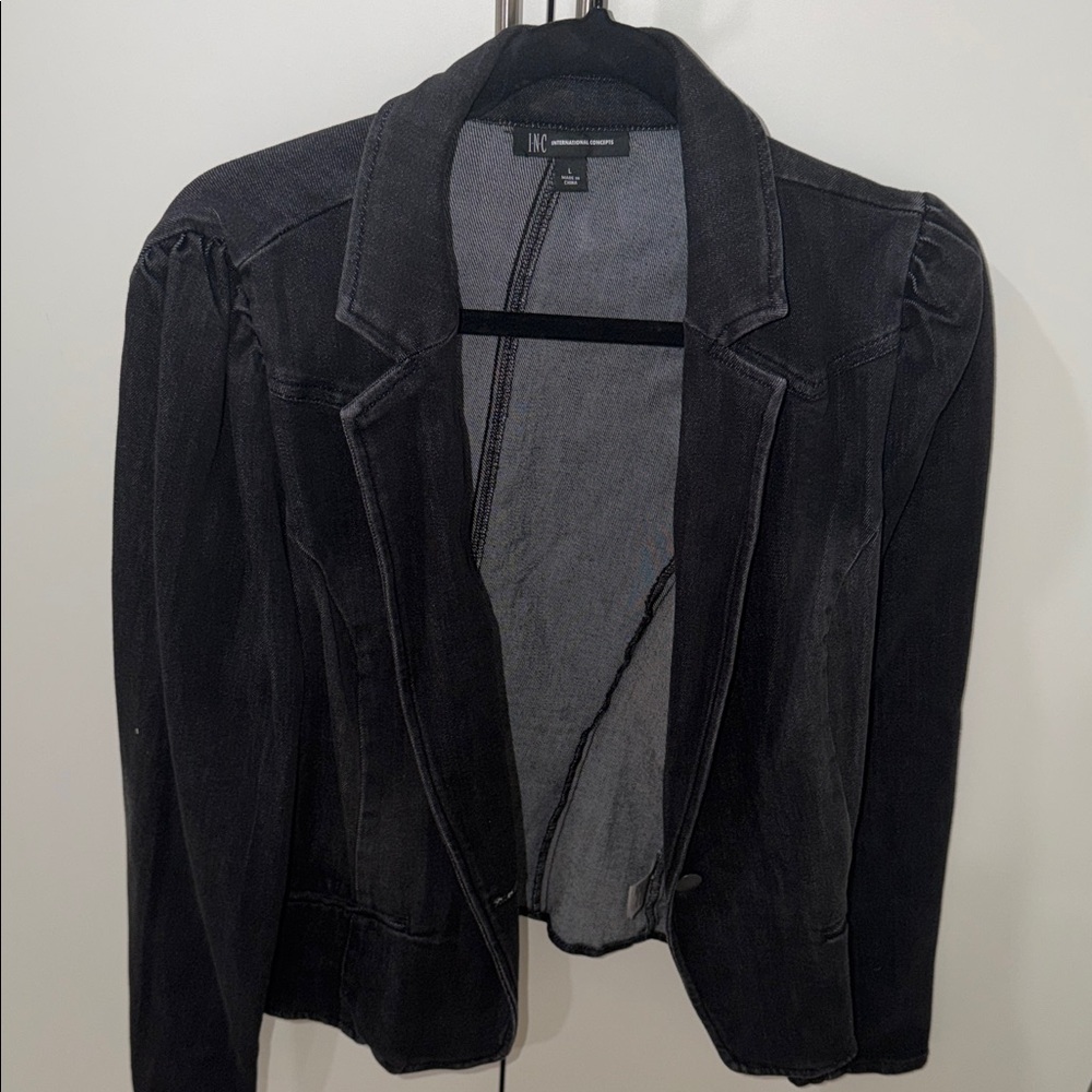 INC International Concepts Black Blazer